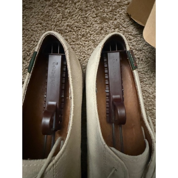 Bass Mens Utility Oxford Tan Suede Lace Up Dress Shoes 10.5 Made in USA - Picture 7 of 9